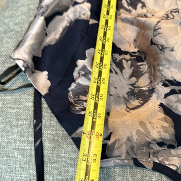 XSCAPE Satin Halter Neck Fit & Flare Floral Print Mini Dress - Picture 12 of 14